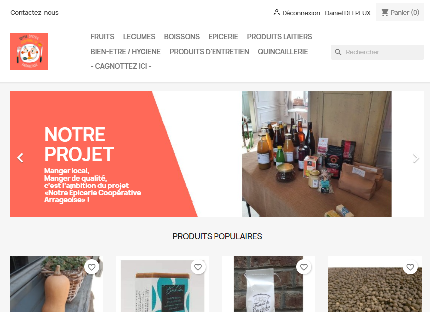 site web https://www.panier.notre-epi-coop.org/